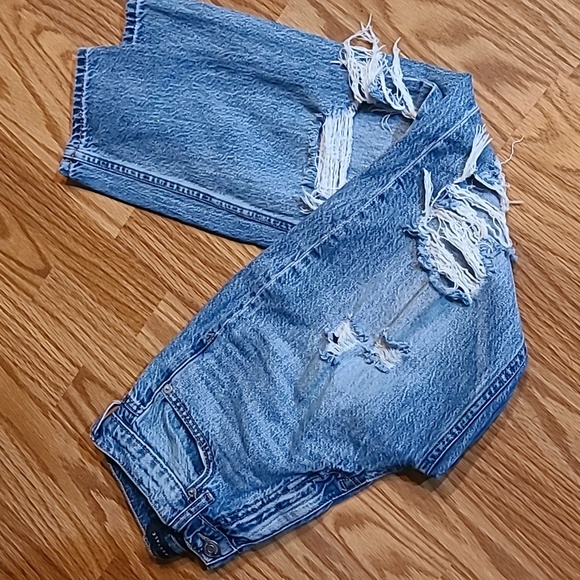 Aeropostale Distressed Mom Jeans Size 2 - Picture 10 of 14